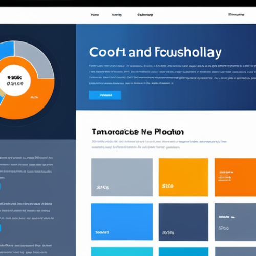 **Vibrant color palettes showcasing the impact of color psychology in UX design. Illustration emphasizing harmonious color combinations (blue and grey tones) conveying trust and stability for a finance company website. Consider accessibility for colorblind users.**