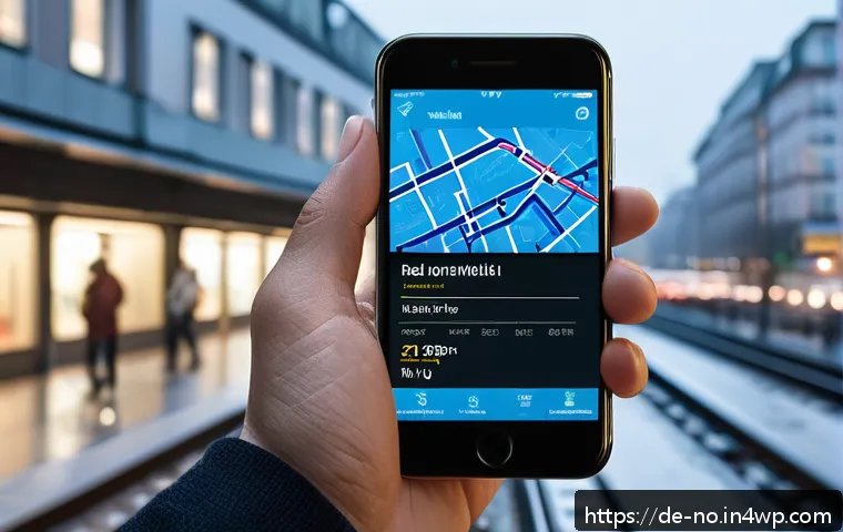 UX 디자인에 있어 맥락 인식을 통한 혁신 사례 - A modern German public transportation mobile app interface displayed on a smartphone held by a commu...